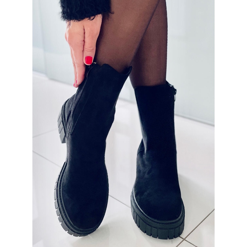 Stivaletti Chelsea con tomaia alta Colbie Black nero 1