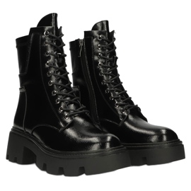 Stivali isolati da donna Shiny Filippo DBT4095 Black nero 3