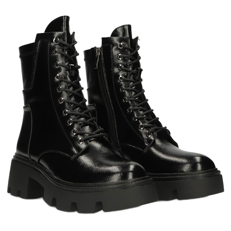 Stivali isolati da donna Shiny Filippo DBT4095 Black nero 3