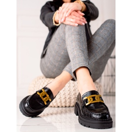 Mocassini Con Eco Pelle Fashion LA.FI nero d'oro 1