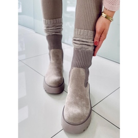 PA1 Stivaletti elasticizzati Winters Khaki grigio 1