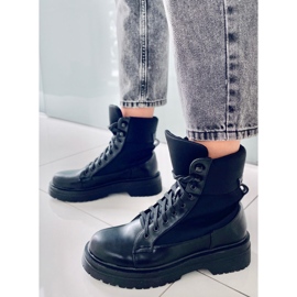 PA1 Stivali militari con pochette Baku Black nero 2