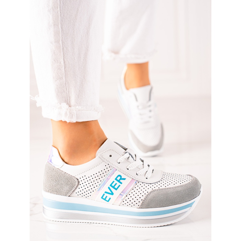 Filippo Scarpe sportive in pelle Ever bianco 1