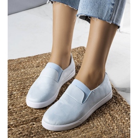 PA1 Sneaker in ecopelle scamosciata blu di Jamal 1