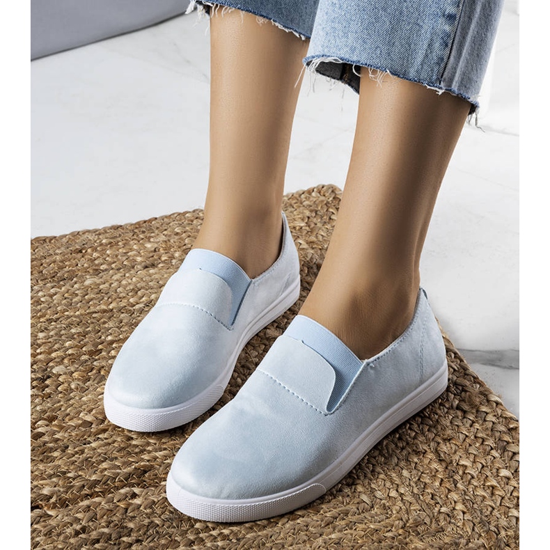 PA1 Sneaker in ecopelle scamosciata blu di Jamal 1