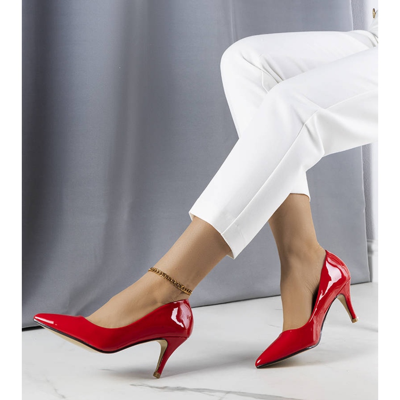 Tacchi laccati rossi di Hadlee rosso 1