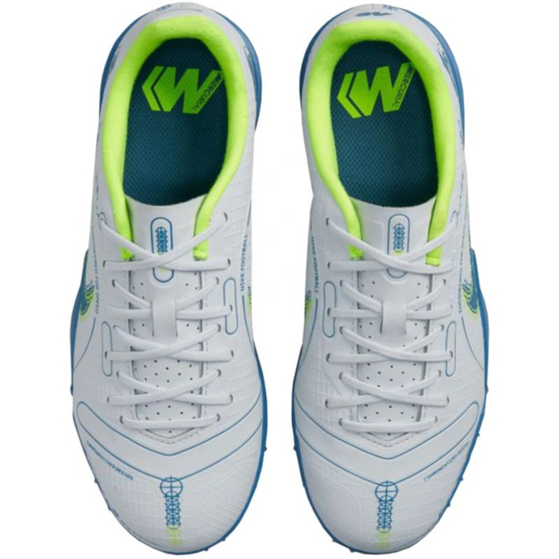 Scarpe da calcio Nike Mercurial Vapor 14 Academy Tf Jr DJ2863 054 bianco bianco 1