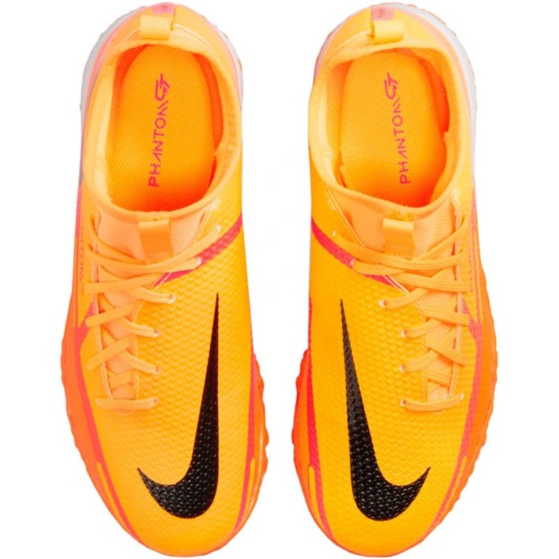 Scarpe da calcio Nike Phantom GT2 Academy Df Tf Jr DC0818 808 arancia arance e rosse 1