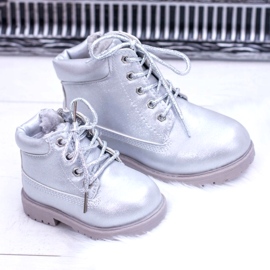 PA1 Stivali Dexter Trappers isolati argento per bambini 2