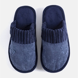 BM Pantofole blu navy da uomo di Lesseps 1
