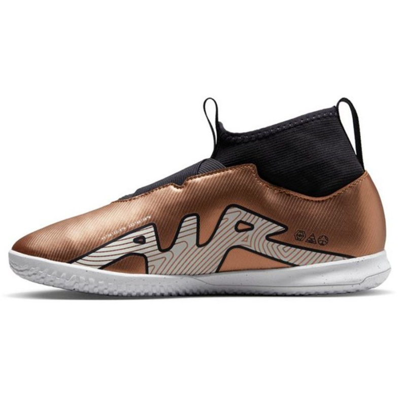 Scarpe da calcio Nike Zoom Mercurial Vapor 15 Academy Qatar Ic Jr DR6050 810 marrone bianco 1