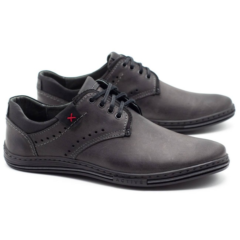 Polbut Scarpe da uomo casual grigie 402 grigio 2