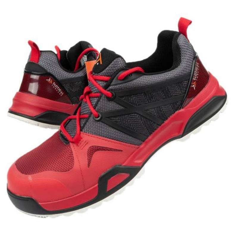 Scarpe antinfortunistiche da lavoro Regatta Tt Mortify Trainer Trk129 Rosso nero grigio 5
