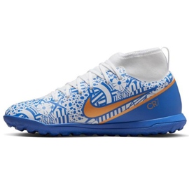 Nike Zoom Mercurial Superfly 9 CR7 Tf Jr DQ5330 182 scarpe da calcio multicolore blu 1