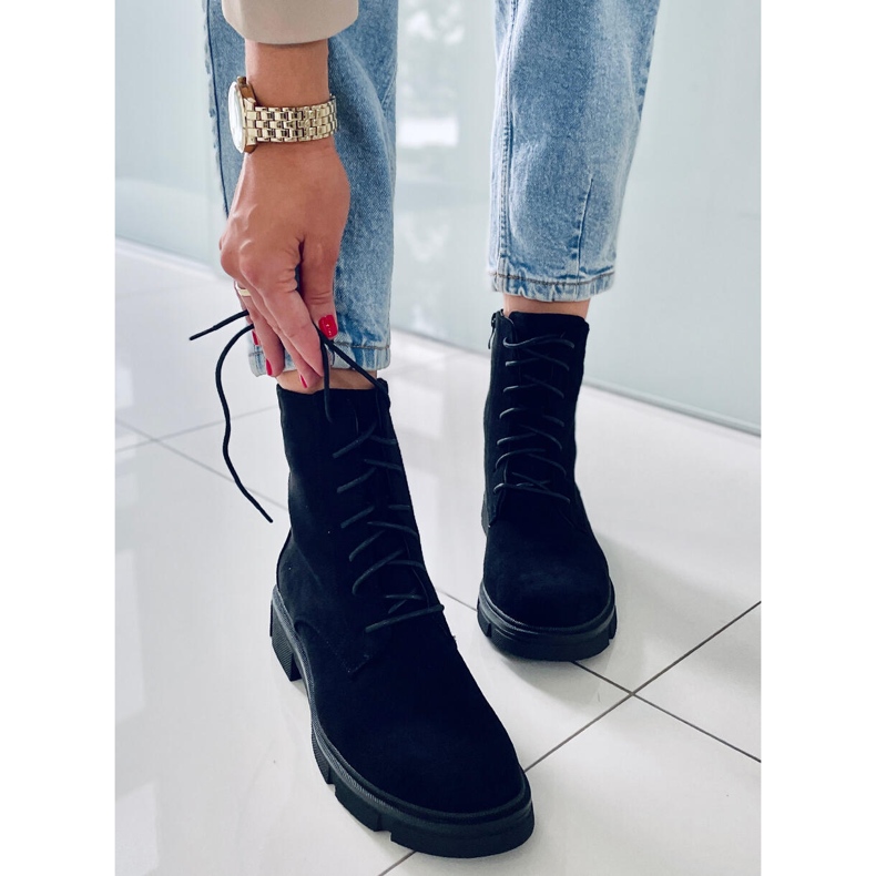 PA1 Zoe Black lavoratrici allacciate nero 2