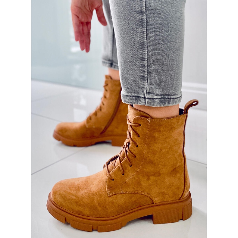 PA1 Zoe Camel lavoratrici allacciate beige 1