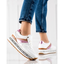 G2G/Good To Great Sneakers alla moda bianche e rosa bianco 1