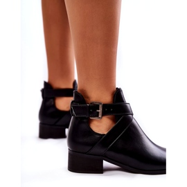 PG1 Stivaletti Da Donna Con Ritagli Black Mandy nero 3