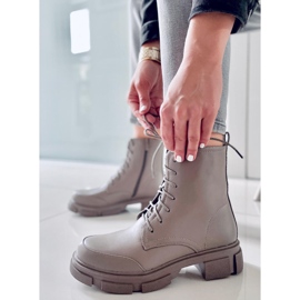 BM Stivali stringati Coley Olive verde 1