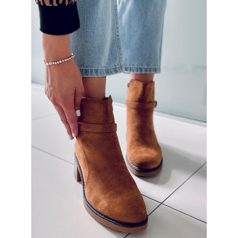 BM Stivali con tacco largo Aretha Camel marrone 1