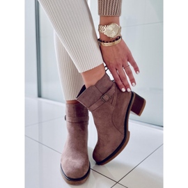 BM Stivali con tacco largo Aretha Khaki beige 1