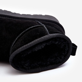 Stivali da neve bassi alla moda in camoscio nero Nucca 1