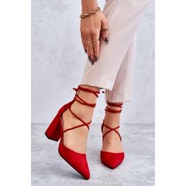 PA1 Décolleté Classiche In Camoscio Rosso Lucira 1