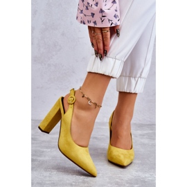 PA1 Décolleté con tacco alto Giallo Alanza 1