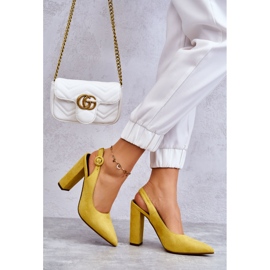 PA1 Décolleté con tacco alto Giallo Alanza 2