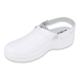 Pantofole da donna Befado 157D001 bianca 1
