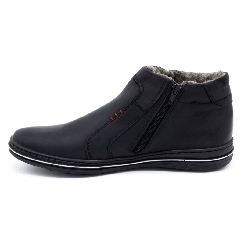 Polbut Scarpe in pelle maschile invernali 381 nere nero 1
