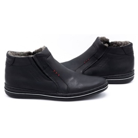 Polbut Scarpe in pelle maschile invernali 381 nere nero 4