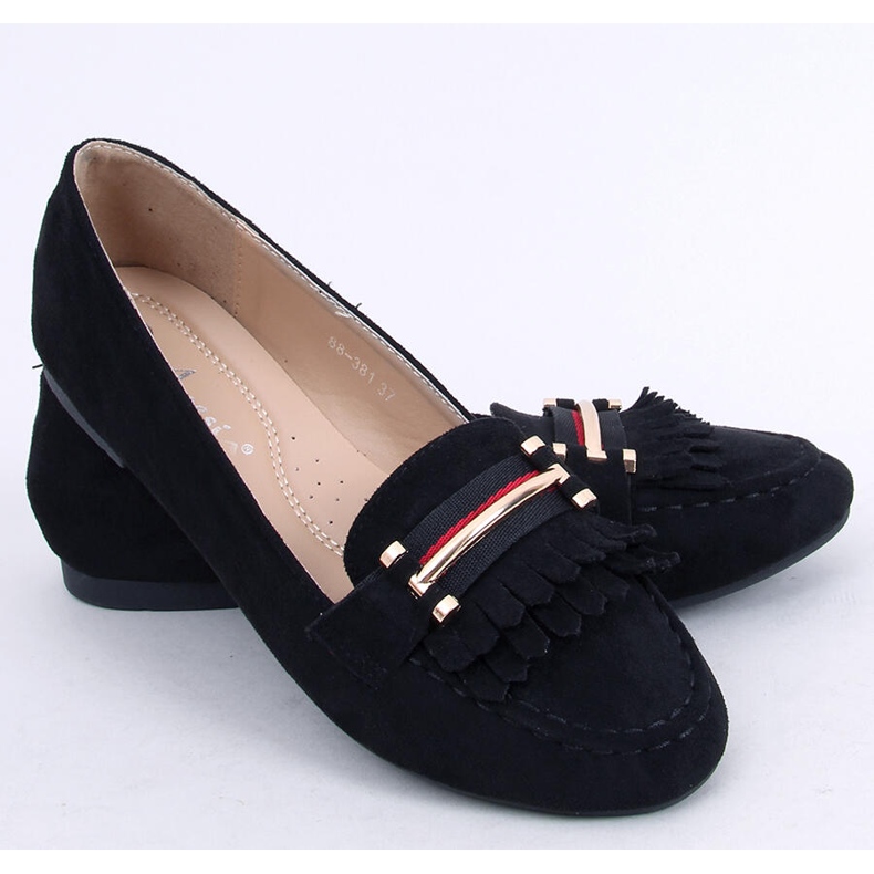 Mocassini da donna neri 88-381 Black nero 2