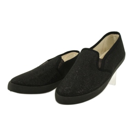Sabatina Sneakers slip-on glitter nere DMC-15 nero 2
