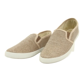 Sabatina Sneaker slip-on DMC-15 color oro d'oro 2