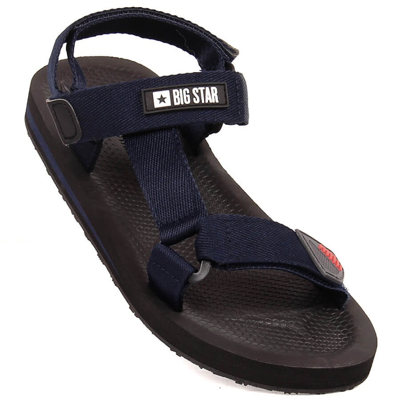 Big Star DD174718 sandali sportivi da uomo blu navy con velcro 1