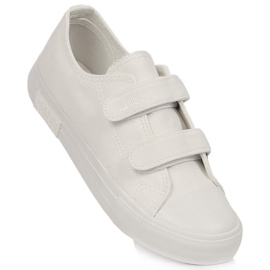 Sneakers da bambino con velcro Big Star bianche KK374086 bianco 1
