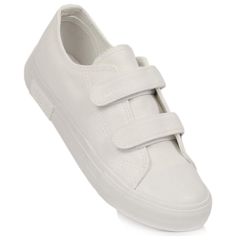 Sneakers da bambino con velcro Big Star bianche KK374086 bianco 1