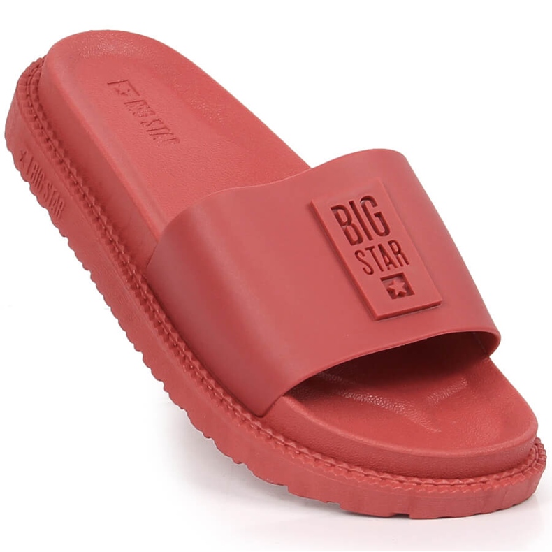 Ciabatte da donna con plateau rosse Big Star LL274430 rosso 1