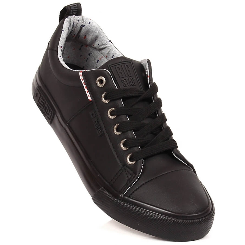 Sneakers in ecopelle nera Big Star KK274006 nero 1