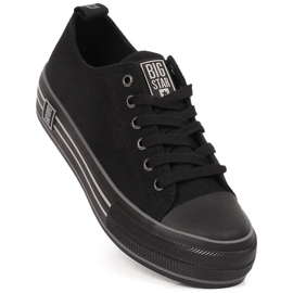 Sneakers da donna sulla piattaforma nera Big Star LL274184 nero 1