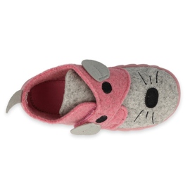 Scarpe per bambini Befado 526P104 rosa grigio 3
