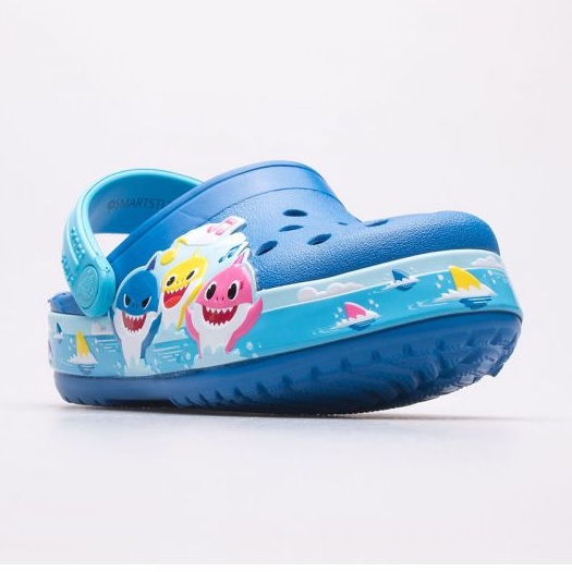 Crocs FL Babyshark Band Zoccolo T Jr 207066-4JL blu 1