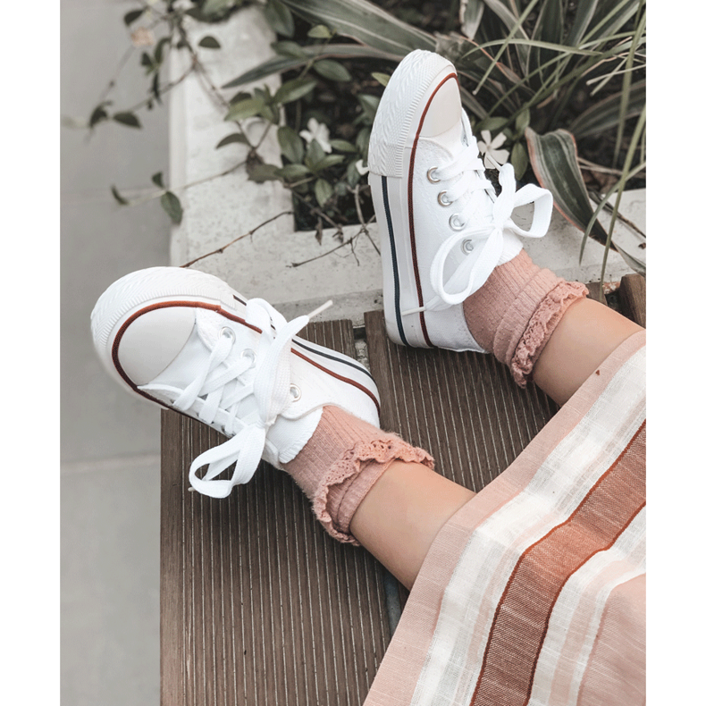 Sneakers classiche da bambino Filemon bianche bianca 2