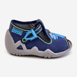 BEFADO S.A. Pantofole sandali per bambini Befado Dinosaur 217P116 blu navy 2