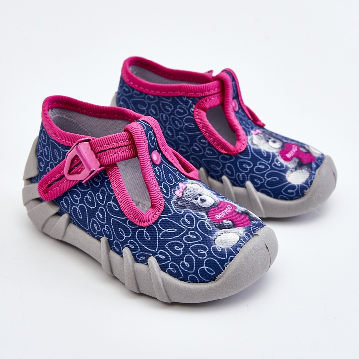 BEFADO S.A. Scarpe Pantofole Befado Bear 110P469 Navy-Rosa blu navy 1