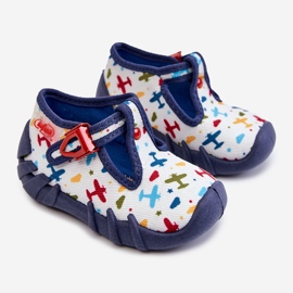 BEFADO S.A. Scarpe Pantofole Befado Planes 110P463 Bianco e Navy blu navy 1