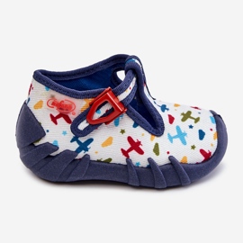 BEFADO S.A. Scarpe Pantofole Befado Planes 110P463 Bianco e Navy blu navy 2