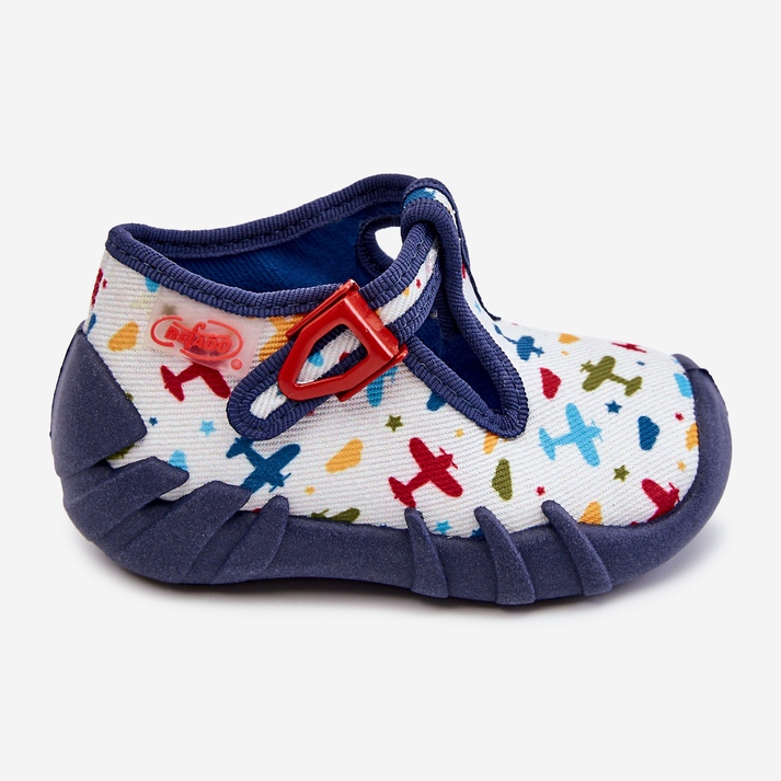 BEFADO S.A. Scarpe Pantofole Befado Planes 110P463 Bianco e Navy bianca blu navy 2