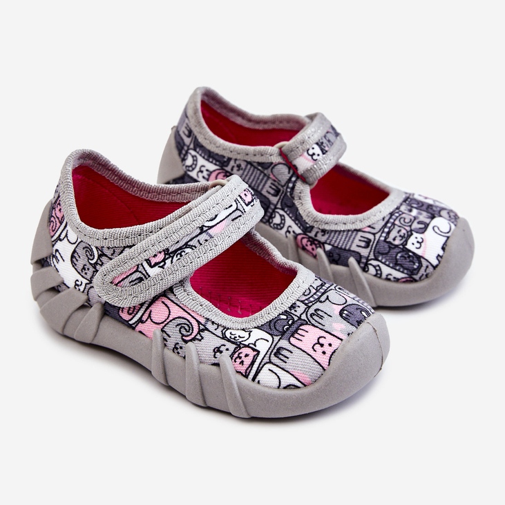 BEFADO S.A. Pantofole Ballerina Befado Kotki 109P261 Grigio 2
